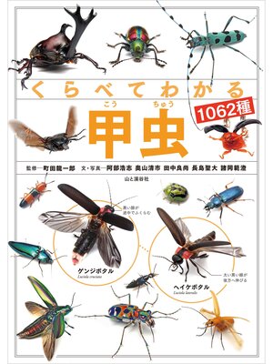 cover image of くらべてわかる甲虫1062種